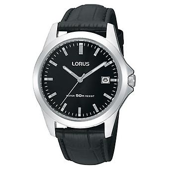 Lorus Watches Quartz Analog Men's Watch with RXH45GX8 Cowskin Bracelet