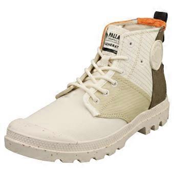 Palladium Pampa Hi Re Generate Unisex Fashion Boots in Dusky Green White