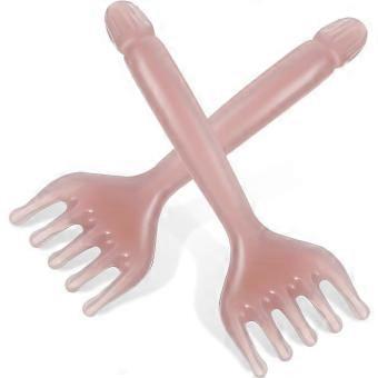5-tooth scalp massage comb, portable and compact hair massager, set of 2 for relaxation