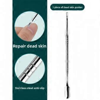 Dual-ended Cuticle Trimmer for Removing Hangnails and Cuticle Scraping