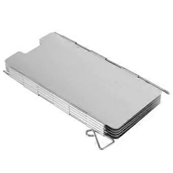 Foldable Camping Stove Windshield, 9 Plates, Portable Outdoor Gas Cooker Wind Guard Screen