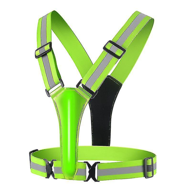 Led di sicurezza ricaricabile USB, giubbotto da corsa con indicatore di sicurezza e cintura riflettente, giubbotto da corsa con 3 modalità di luce ...