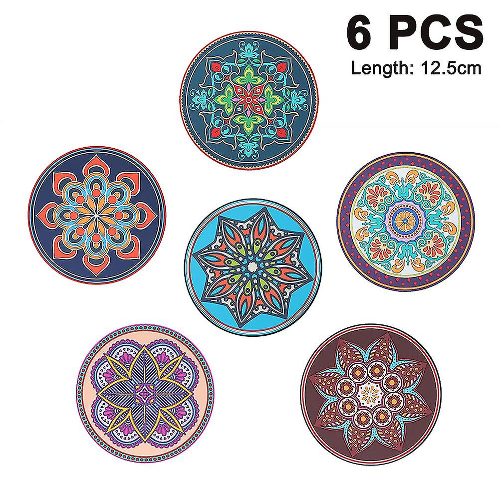 Creative Home Heat-resistant Round Non-slip Coaster Waterproof