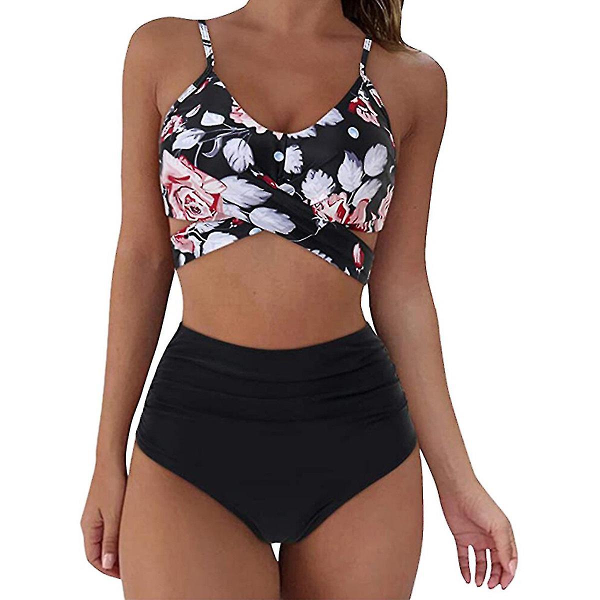 Sexy Bikini Summer Floral Print Swimwear Push Up Women's Swimsuits Beach Wear 02g