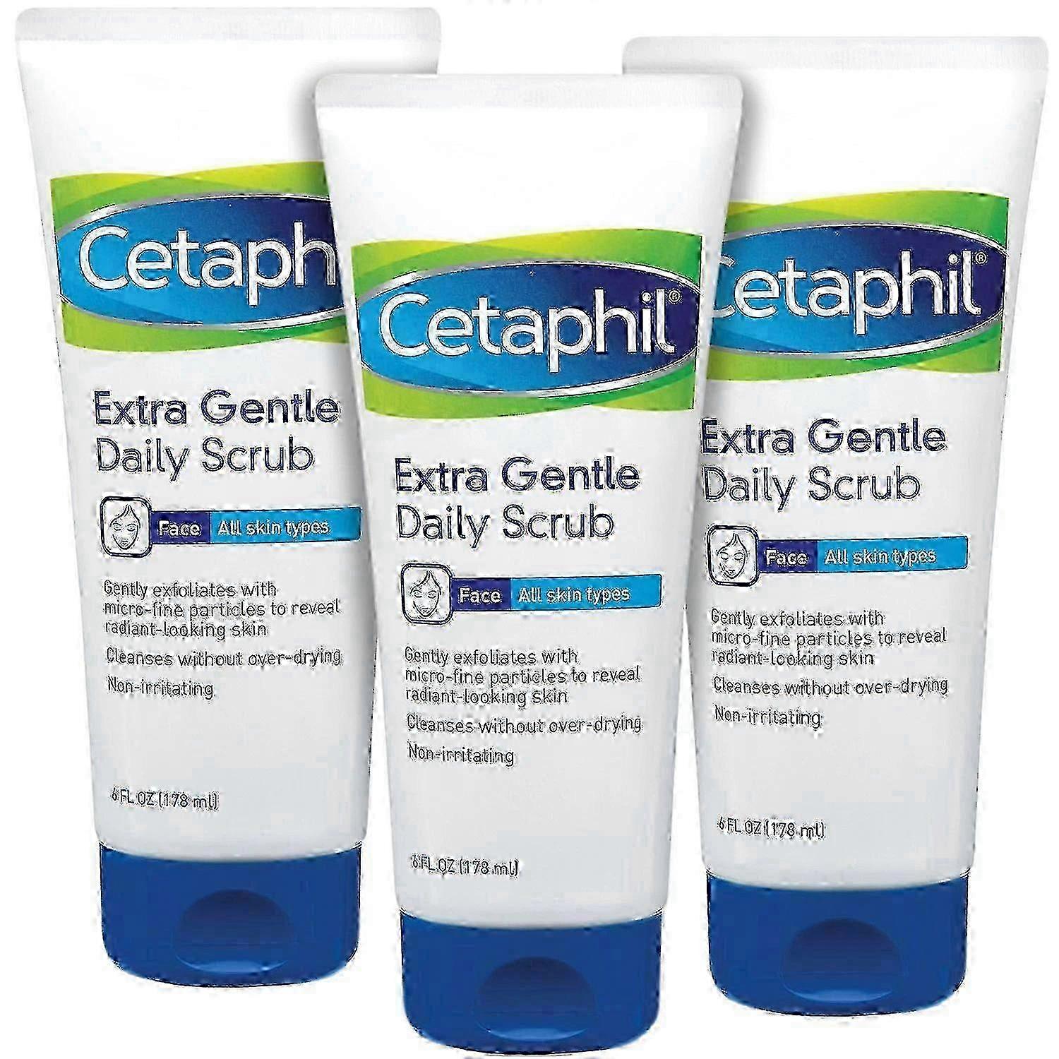 Cetaphil Extra Gentle Daily Scrub For Sensitive And All Skin Types, 3 Ea