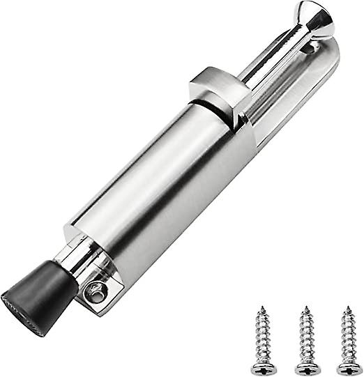 Lever Door Stop Retainer Spring Loaded Door Stopper Metal Door Stop with Foot Operated to Keep Door Stable with Screws