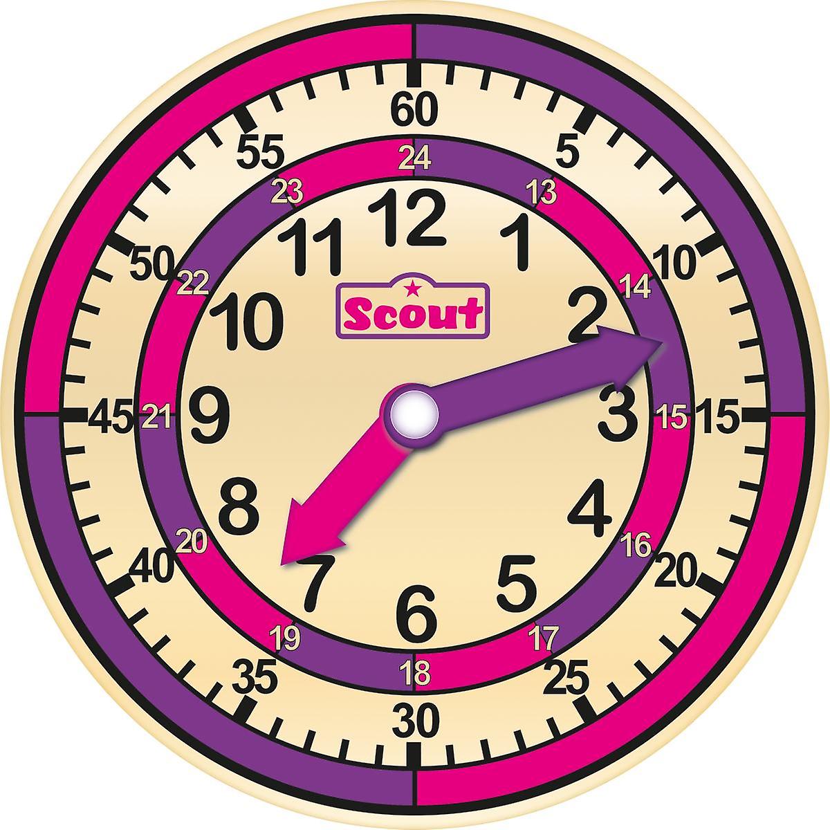 Scout Children Learning Watch Wood Pink-Purple 210000003