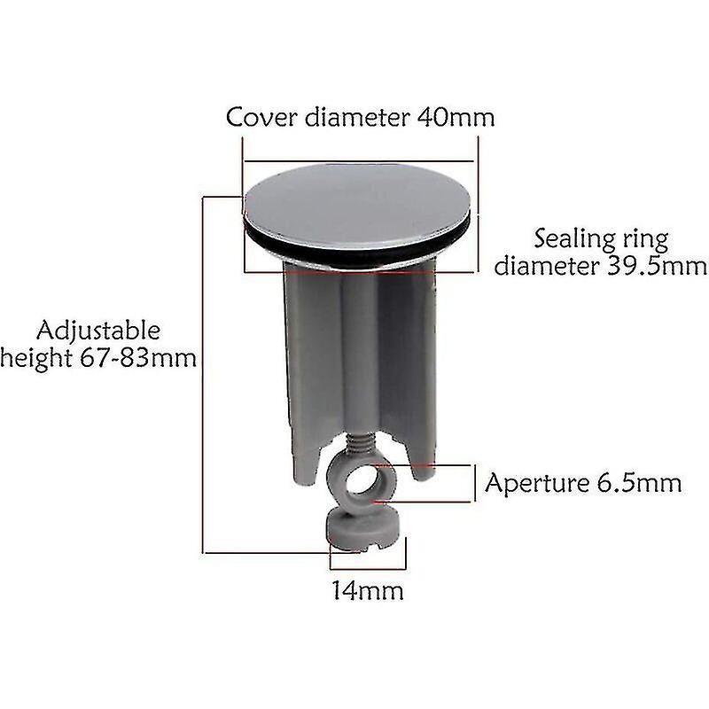 2pcs Universal Bathroom Sink Stopper