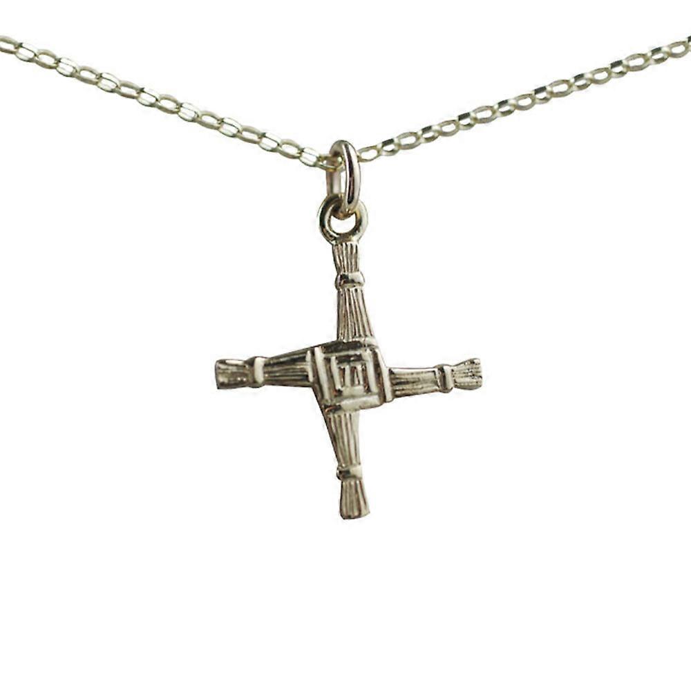9ct Gold 22x22mm St Brigid's Cross with 