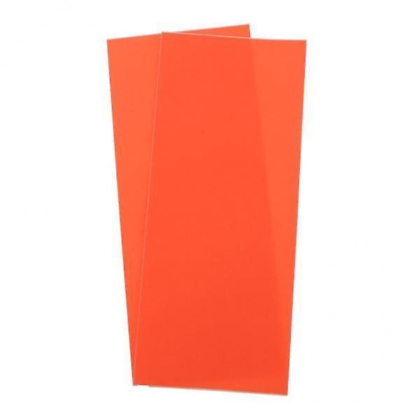 2x2Pack Self Adhesive Sticker Waterproof Cloth Patches Mend Down Jacket Orange