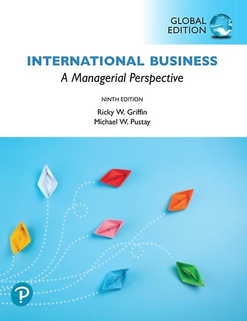 International Business A Managerial Perspective Global Edition by Michael Pustay Paperback