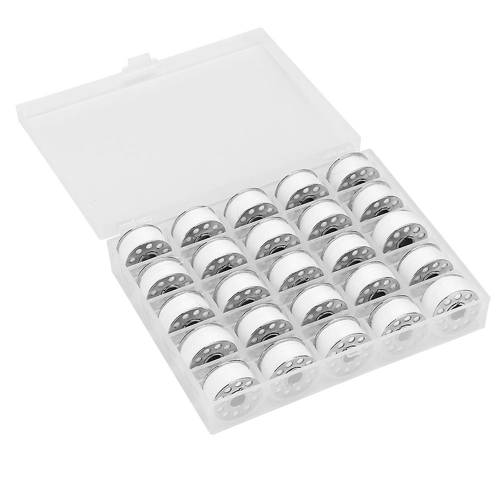 Sewing Kit - 25 Pieces Household Craft Sewing Kit Portable Thread Tool for Home Use with Storage Box (White)