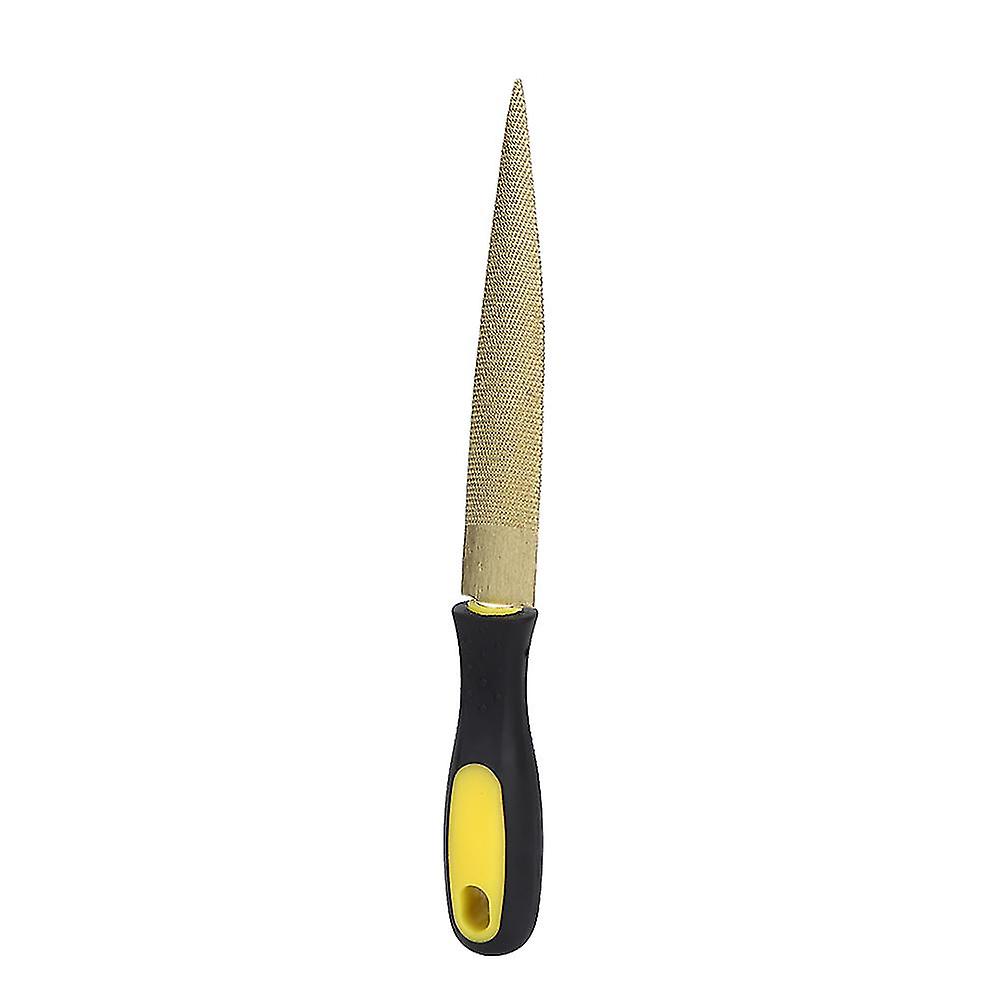 Touch Woodworking Carving Tool Wood File Golden Tapered Wood File Rasp DIY Craft Carpenter Woodworking Carving ToolGold File 6in