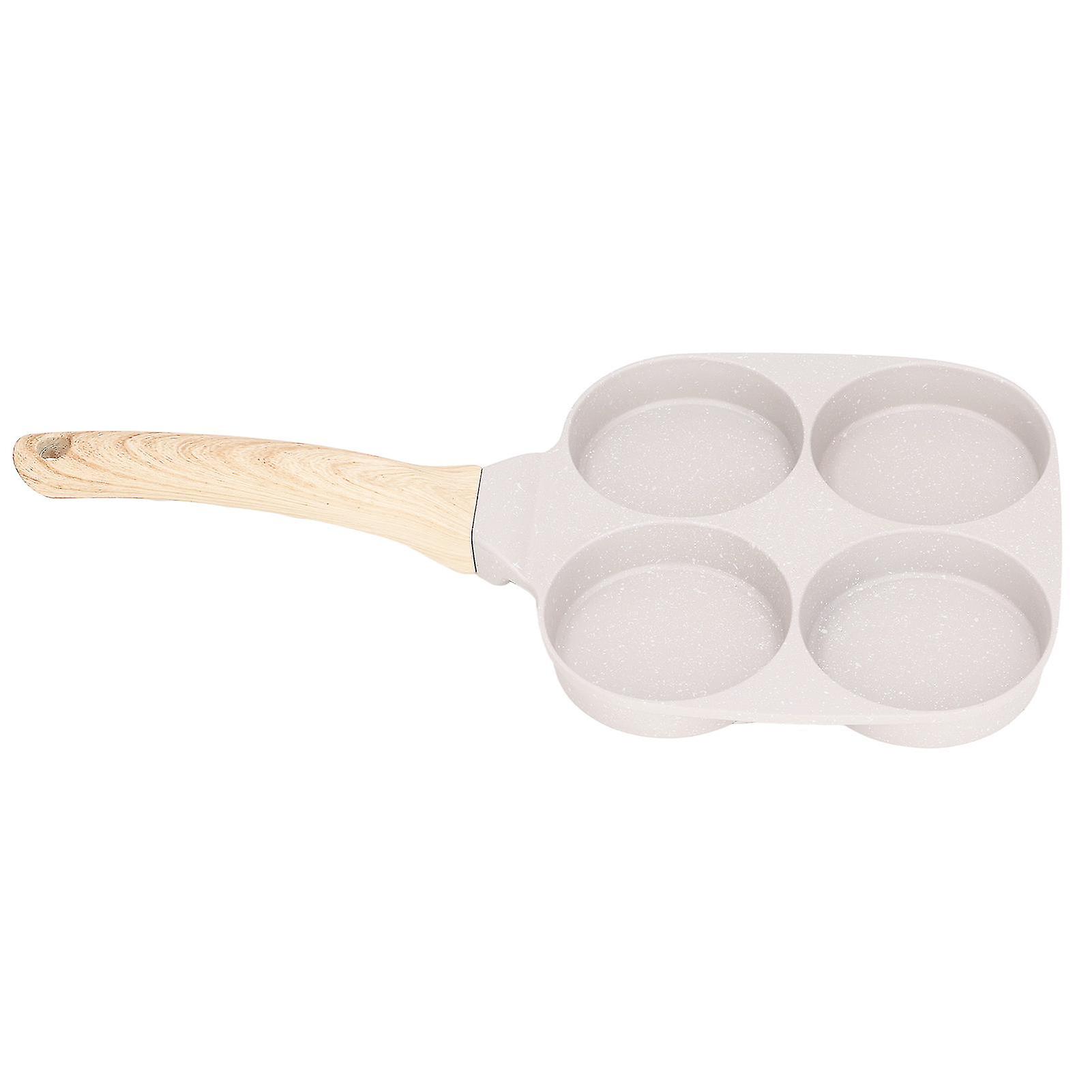 Egg Frying Pan Stick Proof Even Heating Flat Base Aluminum Alloy Pancake Pan for Induction Cooker Gas Stove 4 Cups