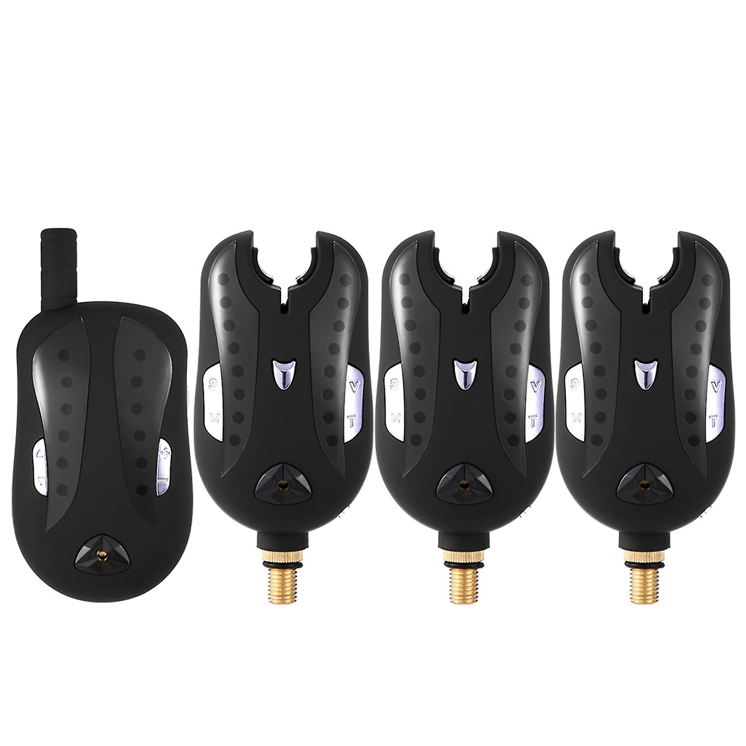Lixada Wireless Digital Fishing Alarm Fishing Bite Alarms Set Fishing Receiver Sound Alert Kit Led A