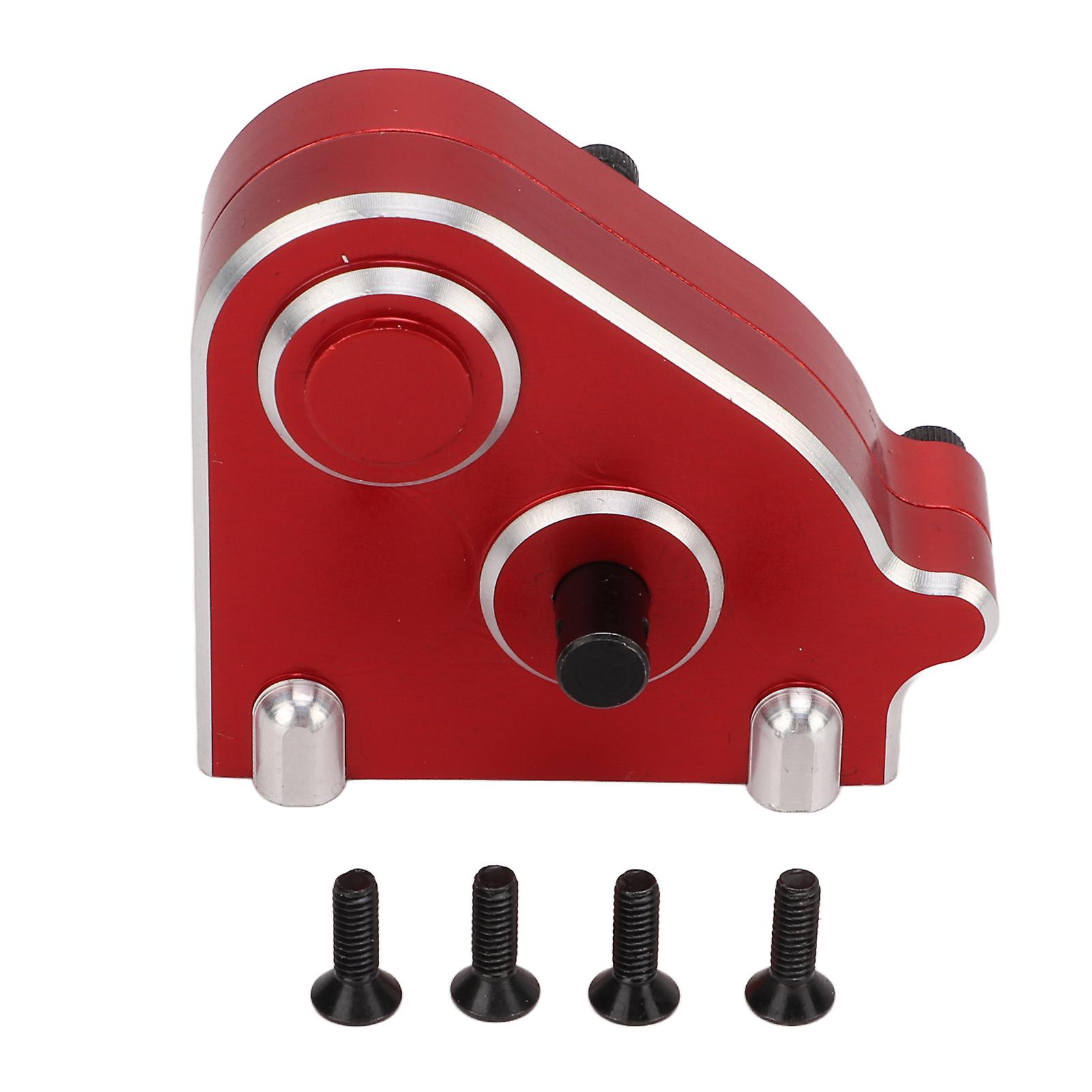 RC Car Transmission Gearbox High Speed Bearing Low Resistance CNC Metal Transmission Gearbox for MN86/86S/86KS/86K/G500 Red