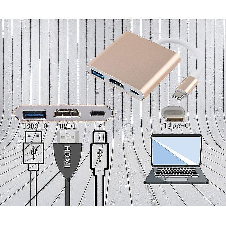 Hdmi Splitters Switches Usb 3.1 Type-c To Hdmi Usb 3.0 Usb-c Multiport Adapter Audio Video Converter