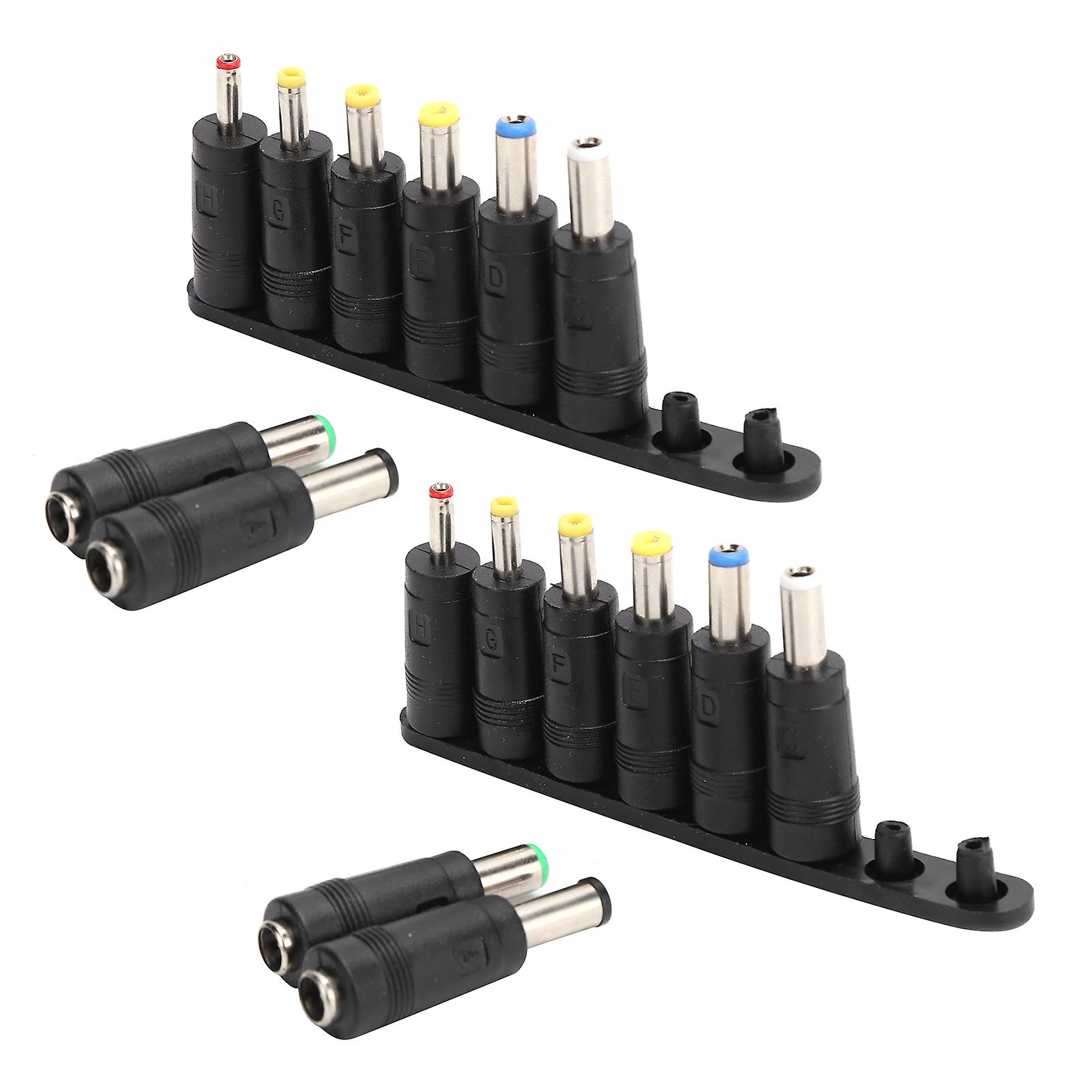 2Pcs USB to DC Cable 11 in 1 Power Cord Interchangeable Plug Connector Computer Accessories