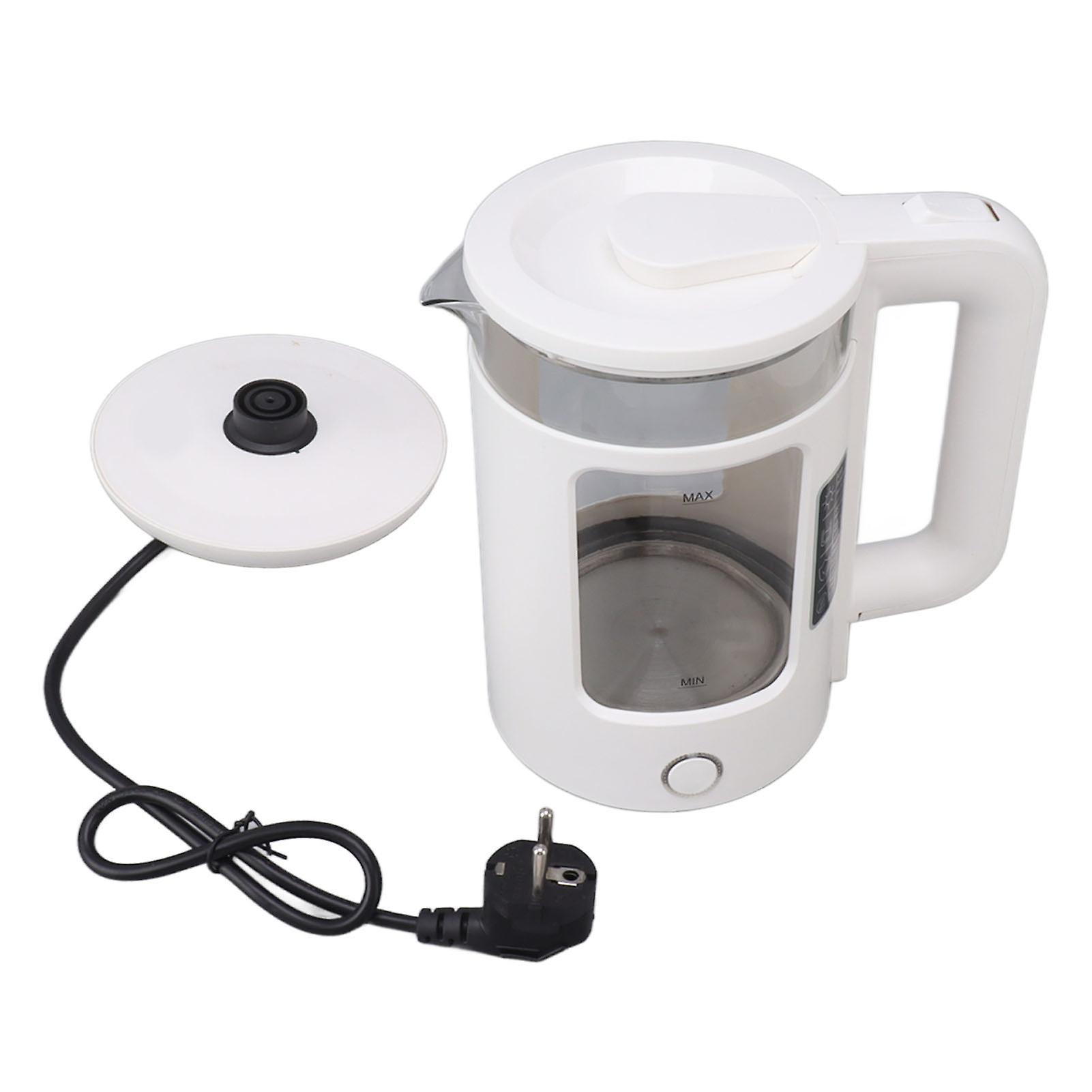 White 2L Cordless Electric Kettle with Auto Shutoff & Boil Dry Protection, EU Plug