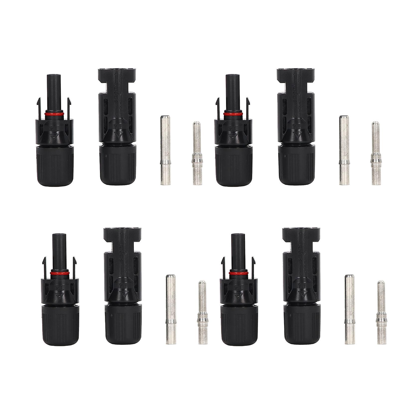 4pcs 30A DC 1000V Solar Photovoltaic Connectors Waterproof Connectors for PV Solar Panels