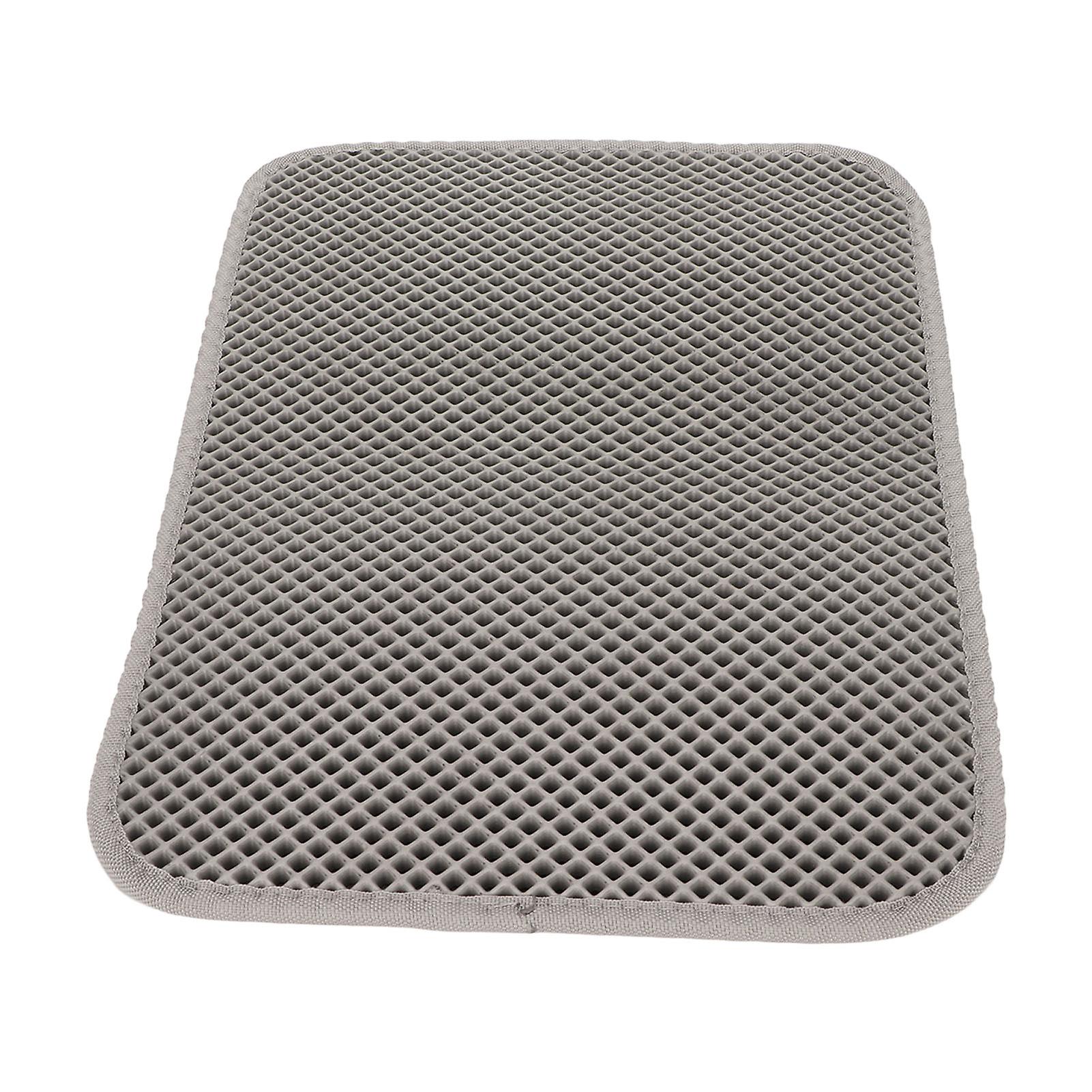 Cat Litter Pad 45x30cm Gray Waterproof Double Layer EVA Mat