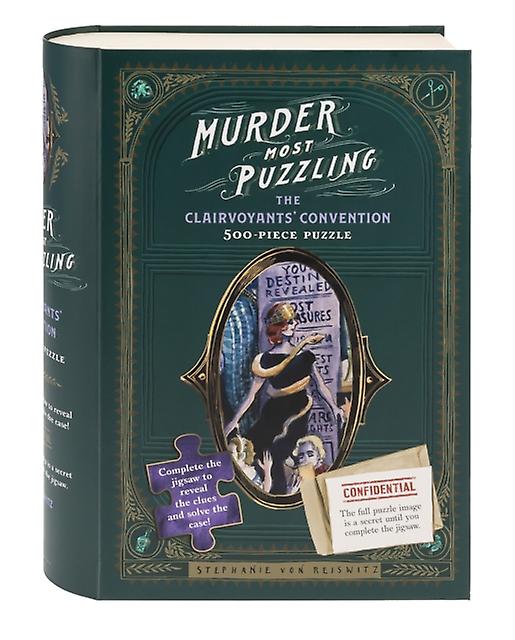 Murder Most Puzzling The Clairvoyants Convention 500piece Puzzle by Stephanie von Reiswitz Paperback Book