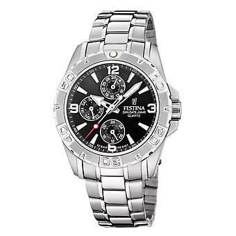 Festina Multifunktions-Herren-Analog-Quarzuhr mit Edelstahlarmband F20666/4