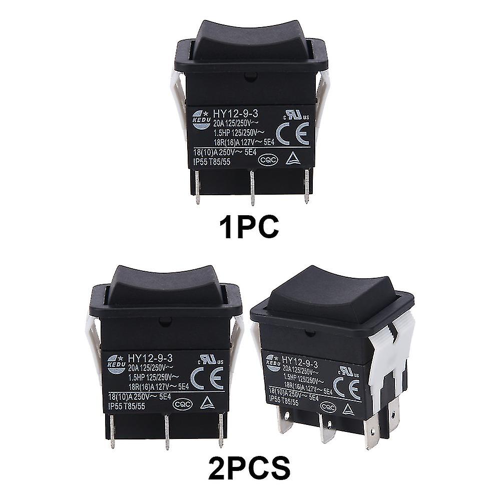 HY12-9-3 Small Industrial On Off Rocker Switch Push Button Boat Arc ABS ...