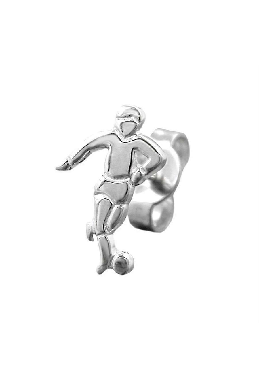 Stud Earring Football Player Silver 925 - Gl90499