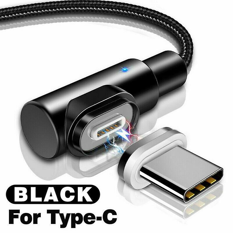 Magnetic Type C Micro USB 3A Fast Charging Charger Data Cable For Samsung Xiaomi