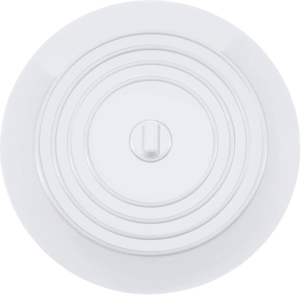 Bathtub Stoppers Silicone Sink Stopper Kitchen Sink Stopper 15.3 Cm Diameter (1 Pcs, White)