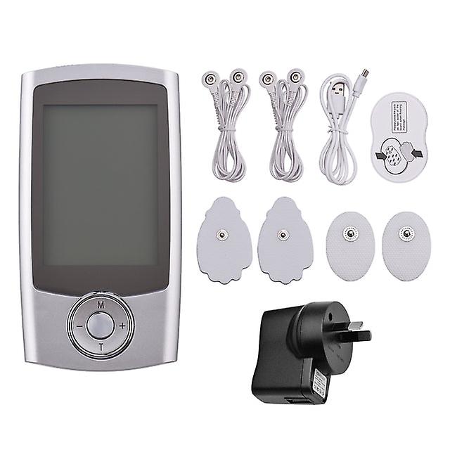 Massager Dual-channel Tens Unit Rechargeable Muscle Stimulator Portable 16-mode Electric Pulse Massager With 20 Strength Levels