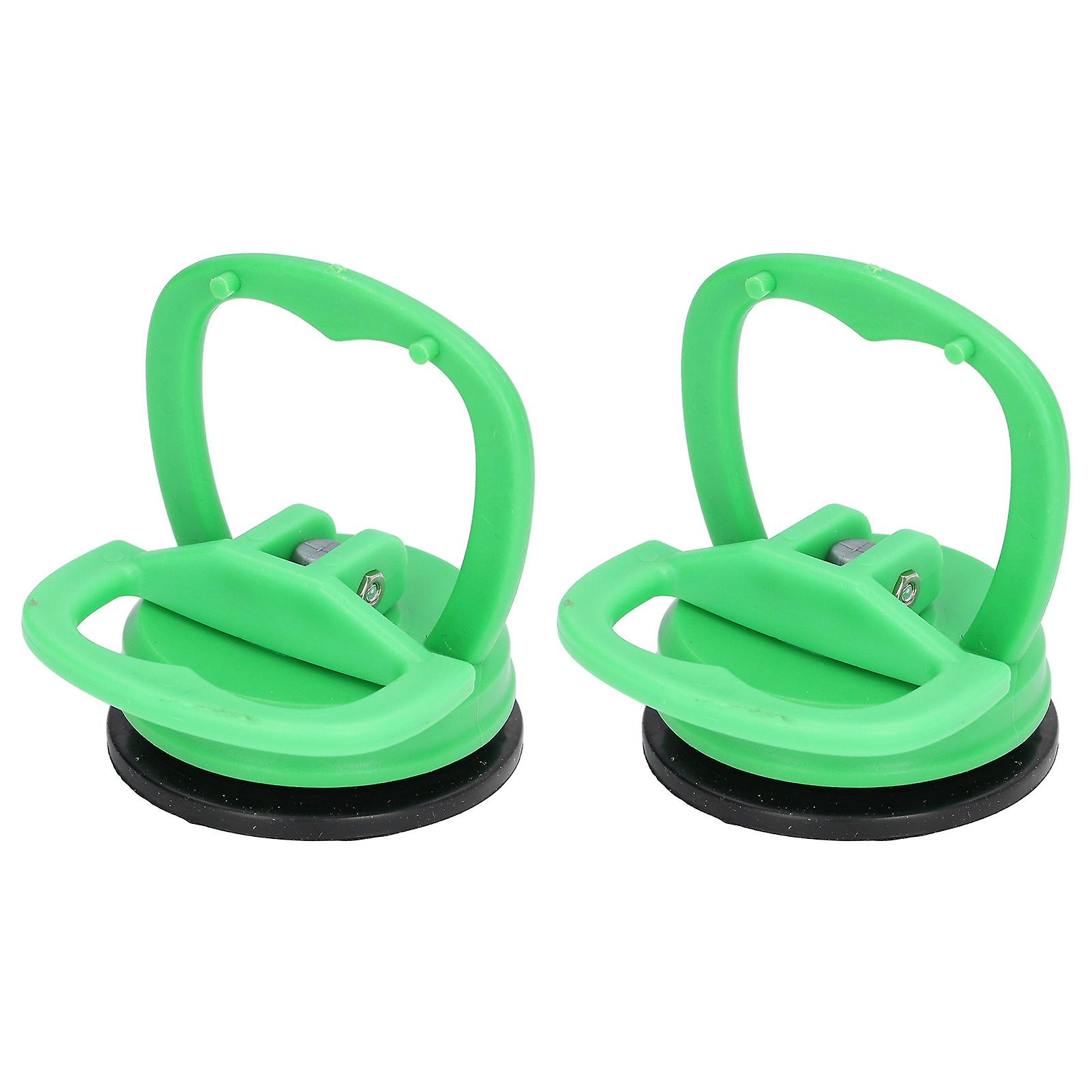 2pcs Suction Cup Puller Big Pull One Hand Buckle Suction Cup Lifter for Ceramic Tile Car Shell Phone Disassembly ToolGreen