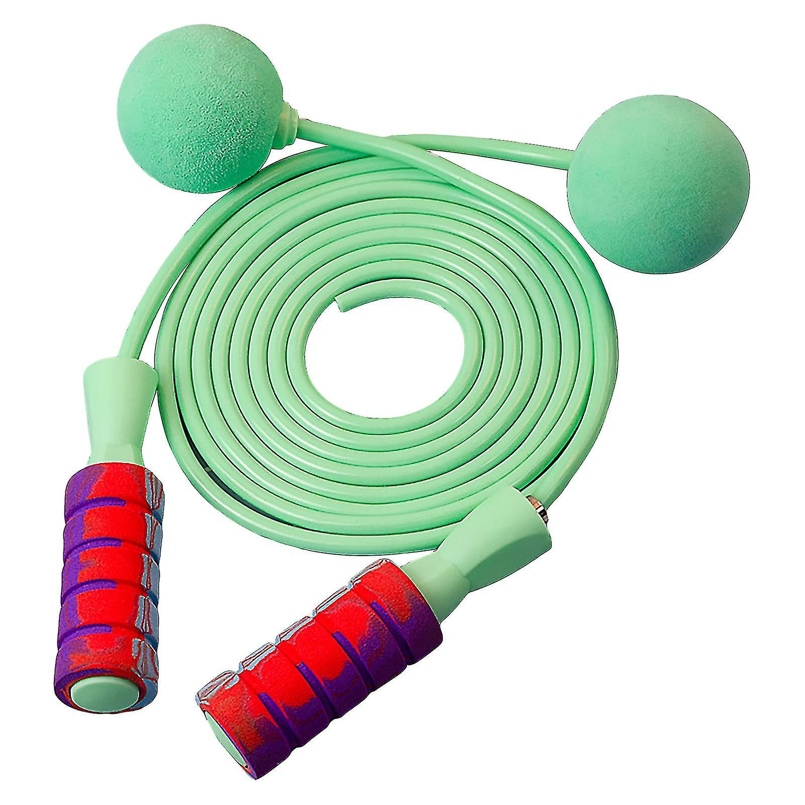 2 In 1 Adjustable Length Sponge Handle Workout Jump Rope Ergonomic Design Dual-used Cord Cordless Skipping Rope For Indoor Outdoor