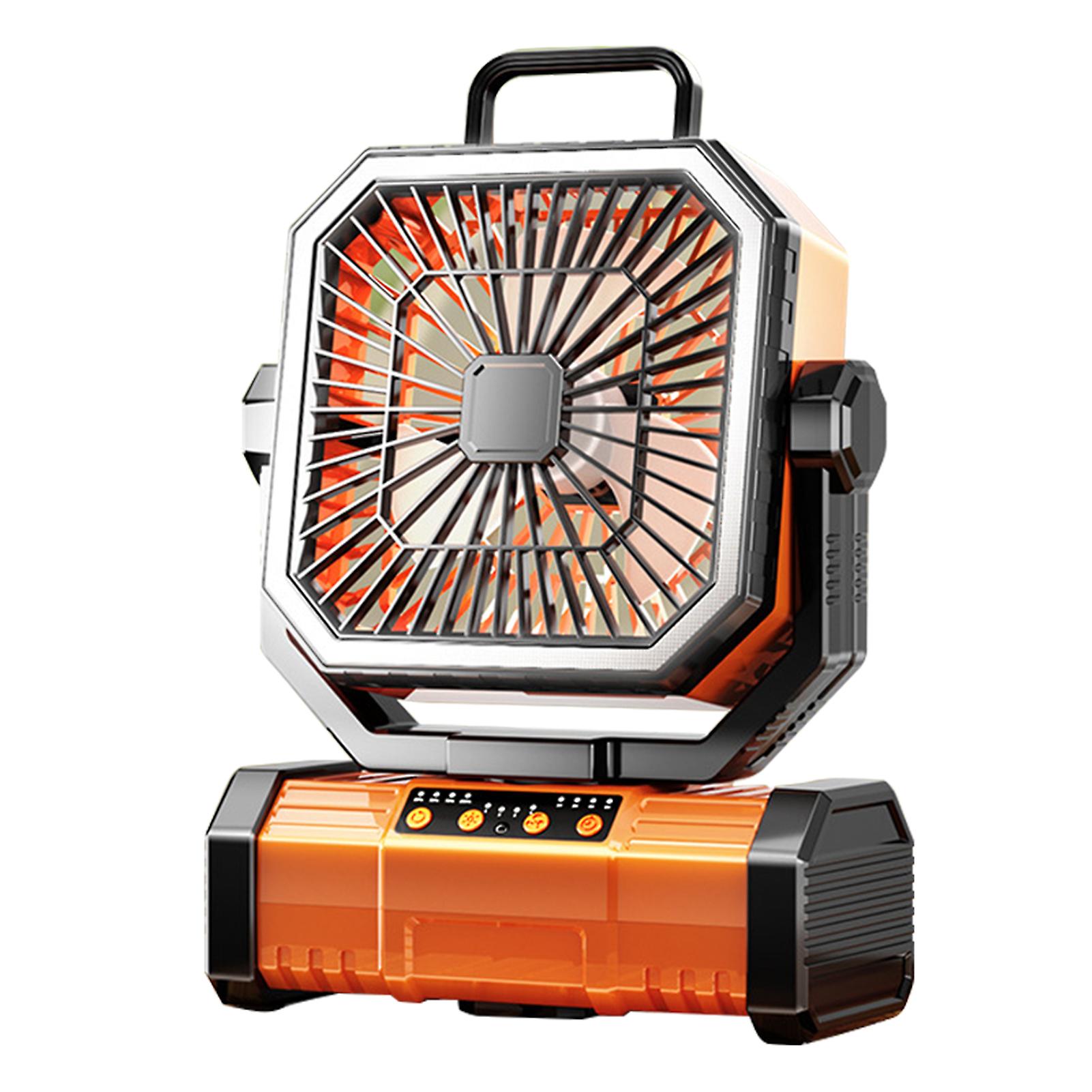 Rechargeable Fan Lantern Portable Camping Fan with LED Lantern for Emergency