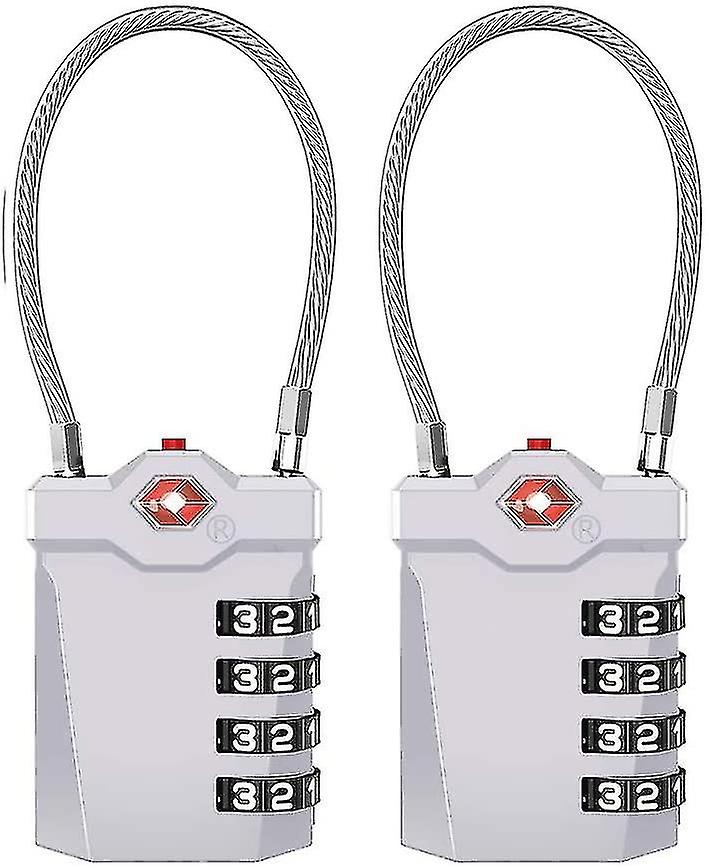 Tsa Locks 2 Pieces. Tsa Luggage Lock 4 Digits. Combination Lock Suitcase. Cable