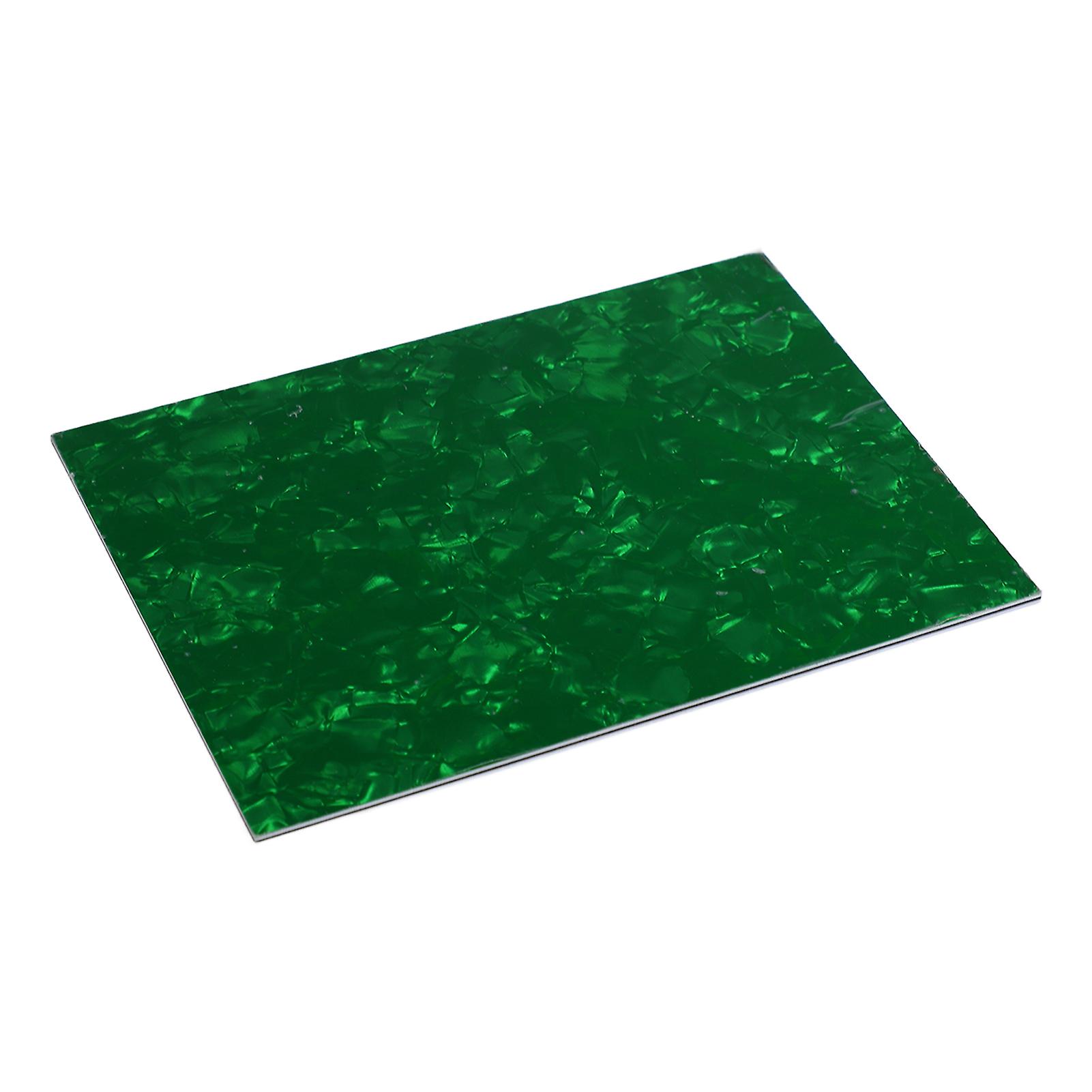 Gitarre Schlagbrett PVC Zelluloid Tragbarer E-Bass Kratzplatte Abdeckung Backplate Sheet Green Pearl