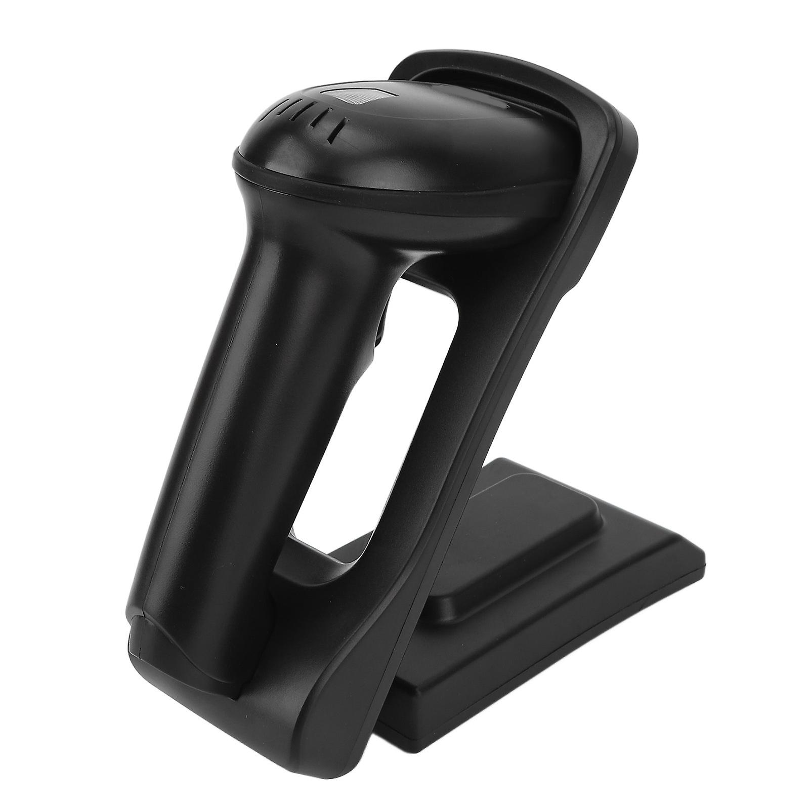 Barcode Scanner 2.4G Wireless USB Charging Handheld Portable 1D Cordless Barcode Reader with Adjustable Stand