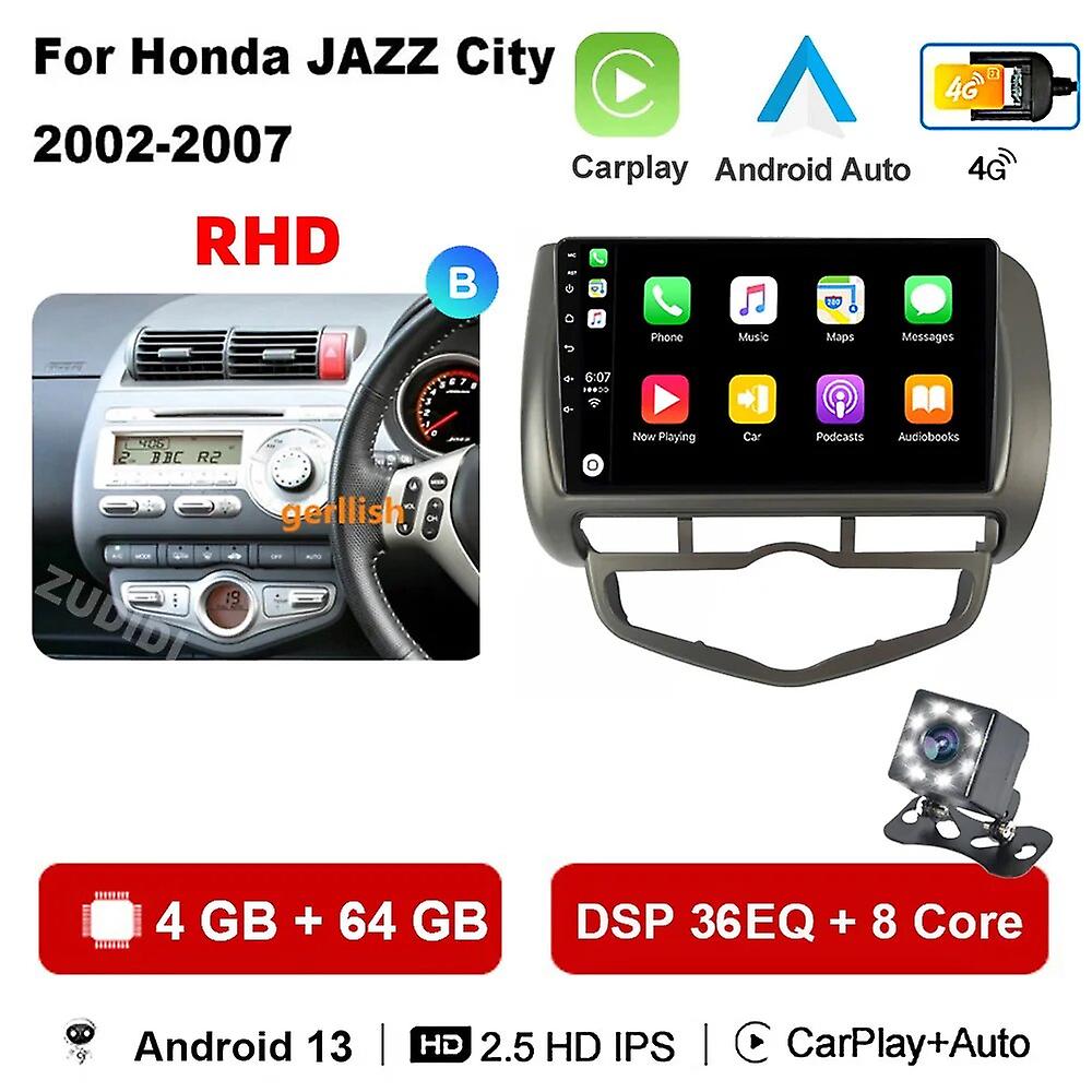 Android 13 For Honda Jazz City 2004 2005 2006 2007 Car Radio Multimedia Player Navigation Car Android Auto Carplay 2 Din