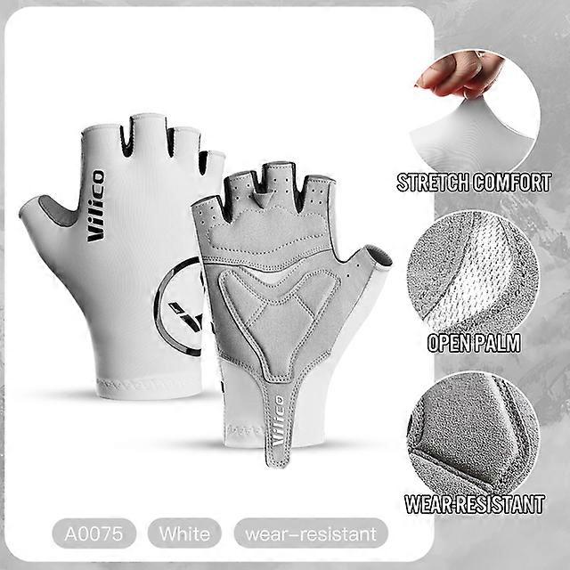 Lätta halvfinger utomhus cykelhandskar