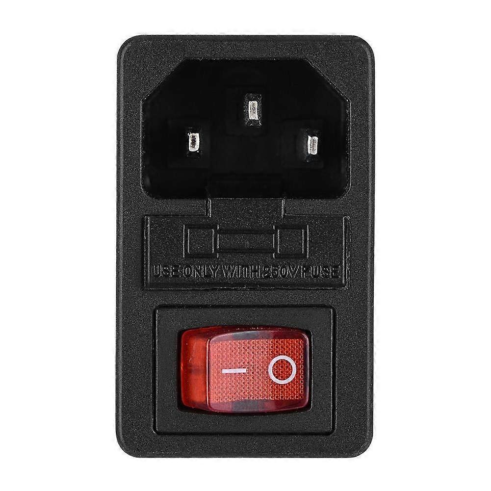 3D printer socket, U-type socket 15A 220V/110V power supply switch/adapter socket module with a fuse for 3D printer