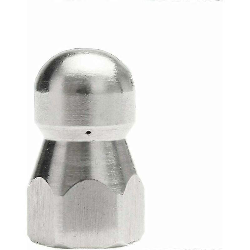 High Pressure Washer Rotating Cleaning Nozzle for Sewer Pipeline Dredging,Silver(d)