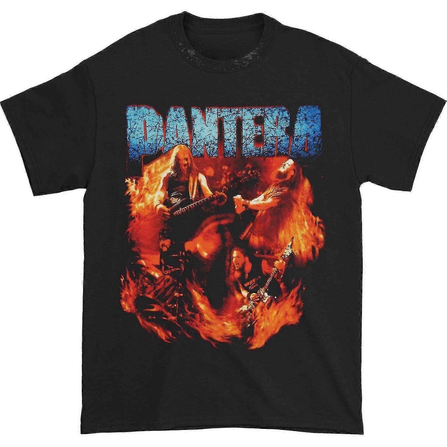 Pantera Band Flames T-skjorte