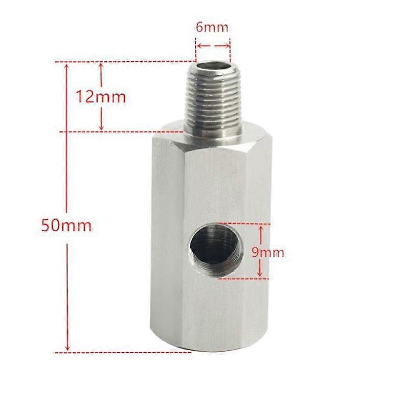 Auto Parts Oil Pressure Sensor Three-way Turbo Adapter Connector 1/8NPT