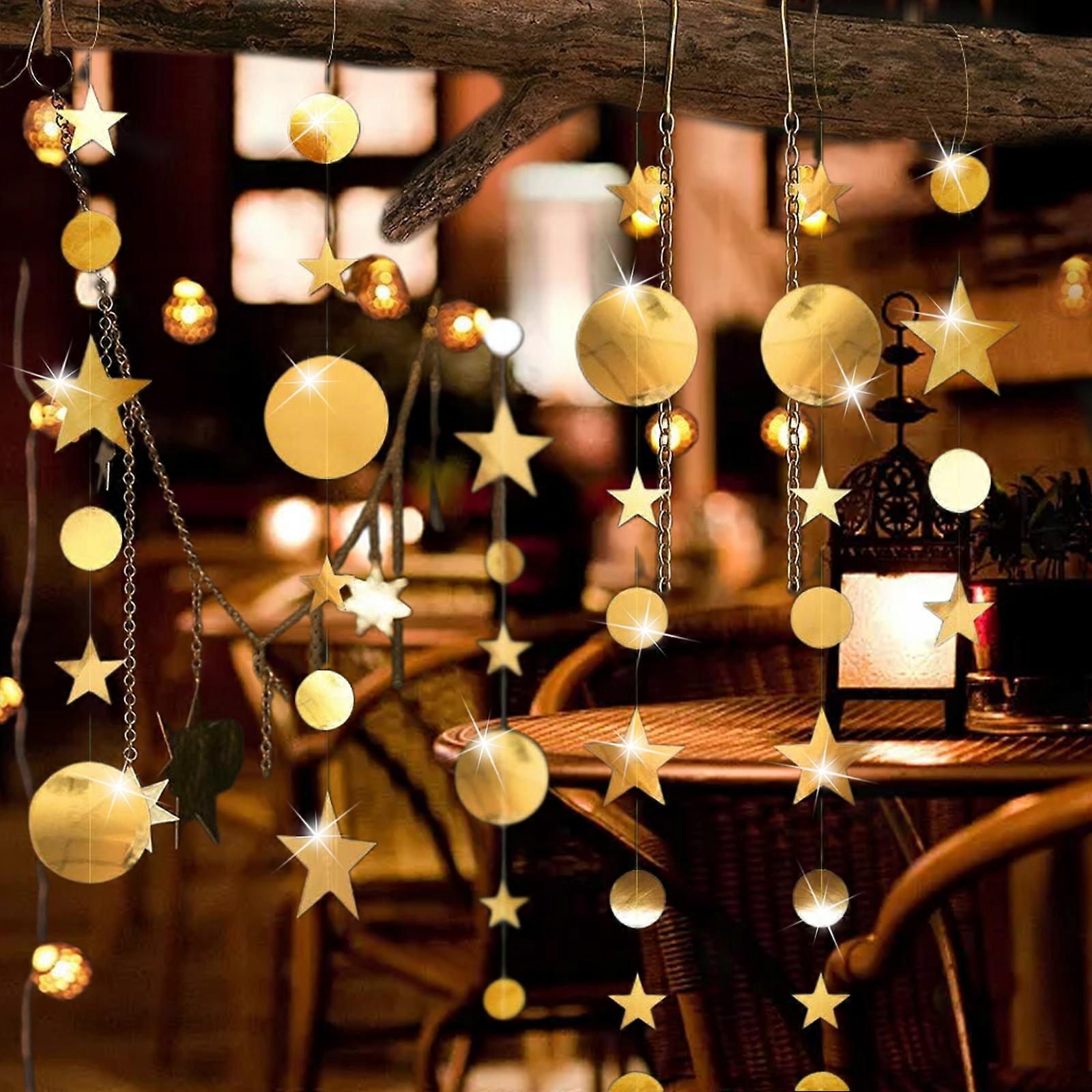 3 4-meter golden star circular flower pulls