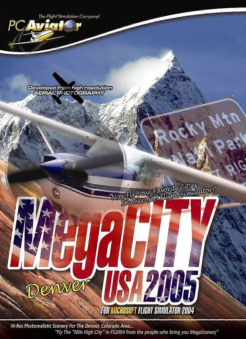 Megacity-Denver Microsoft Flight Sim 2004 Expansion Pack CD ROM New and Sealed - PC CD - New & Sealed