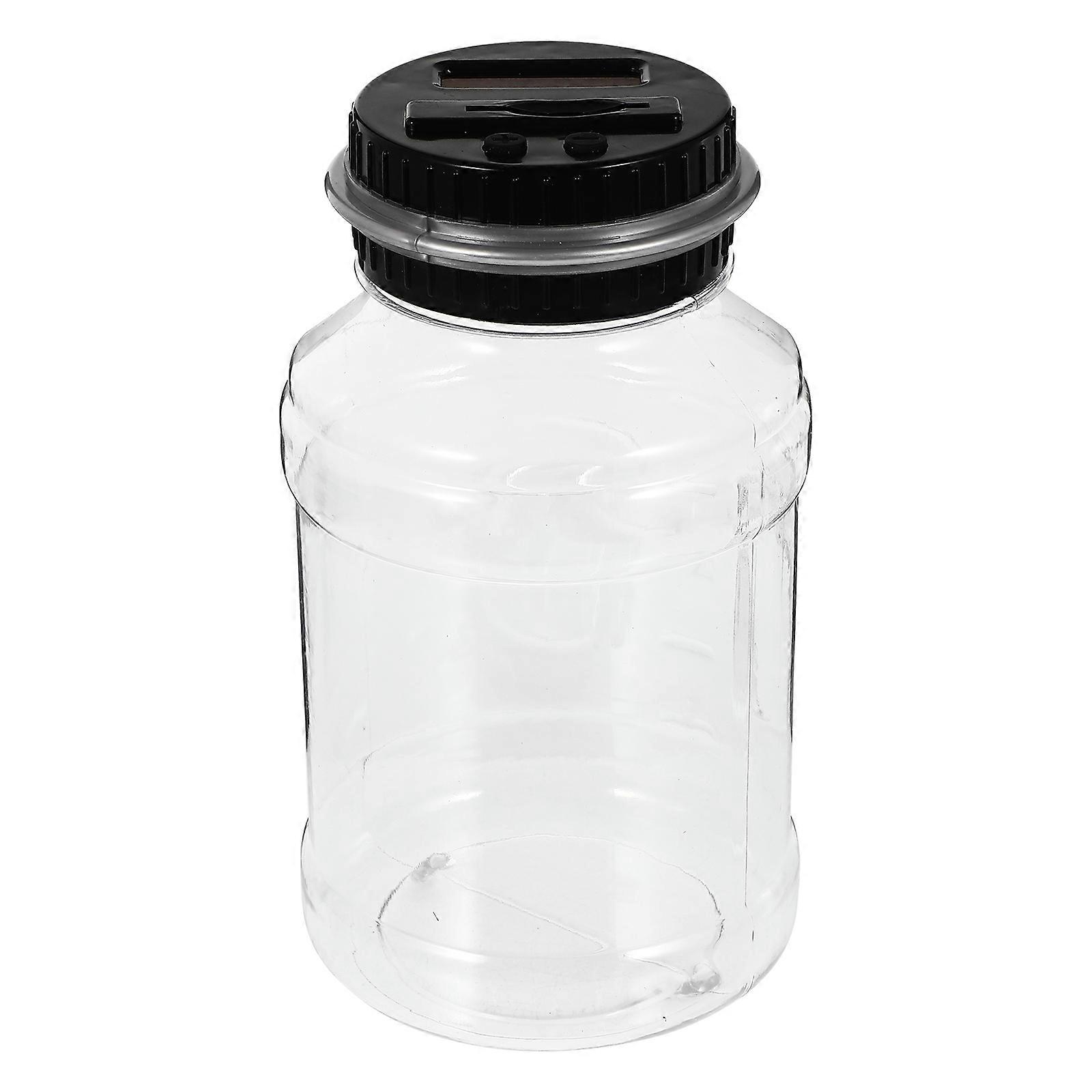 1pc Transparent Piggy Bank Counting Piggy Bank Bucket Style Coin Bank for Home