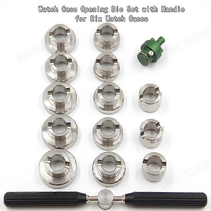 Suitable For The Back Cover Of Watches Opening Tool Rlx Watch Case Opening Die Set With Handle -13 Sizes