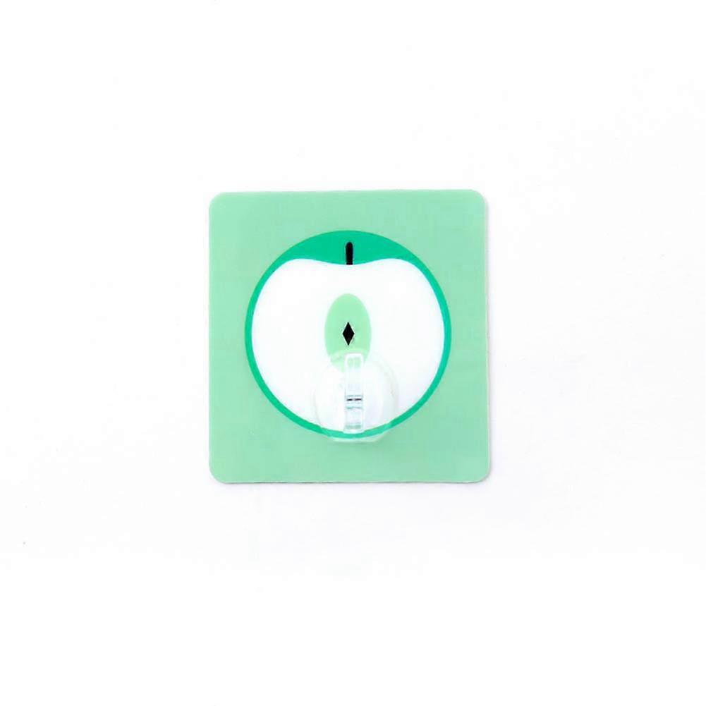 Self-Adhesive Wall Suction Hooks Bathroom Kitchen Storage Organizer Hook(Apple)