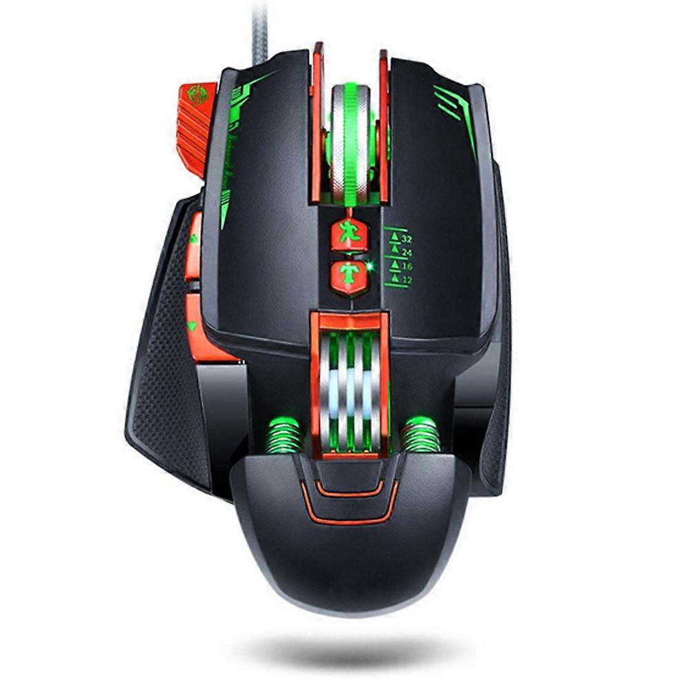 Phoenix Wired Gaming Mouse Backlit Ergonomic Mouse Programmable Modes Usb Luminous Competitive Eating Chicken Wired Mouse Up To Windows PC Gamers